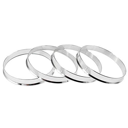 DCVAMOUS Alloy Aluminum Hub Centric Rings 741 to 726 Set of 4  Performance Spigot Hubrings fit 726mm Vehicle Hub and 741mm Wheel Center Bore Compatible with BMW Land Rover